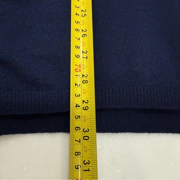 Hobbs London Women’s CASHMERE Sweater Navy Blue Pockets Sz US 8 EU 40 - Picture 6 of 11